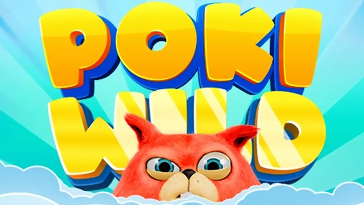 Tampilan layar permainan slot Poki Wild dengan desain grafis yang cerah